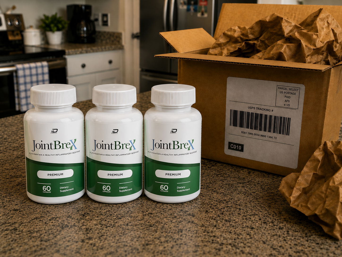 JointBrex 3-bottle package unboxing
