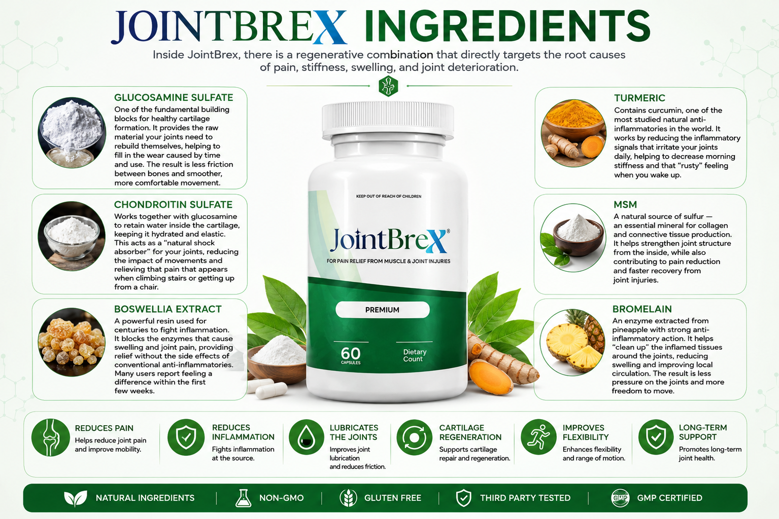 JointBrex ingredients infographic